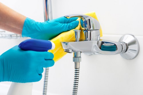 Post-construction cleaning process in a Colliers Wood apartment