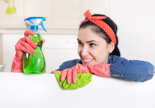 Professional exterior cleaning on mixed-use properties in Colliers Wood