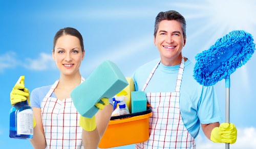 Professional carpet stain treatment in a Colliers Wood workplace